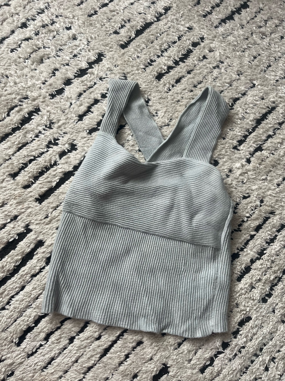 Abercrombie & Fitch Light Sage Ribbed Tank Top